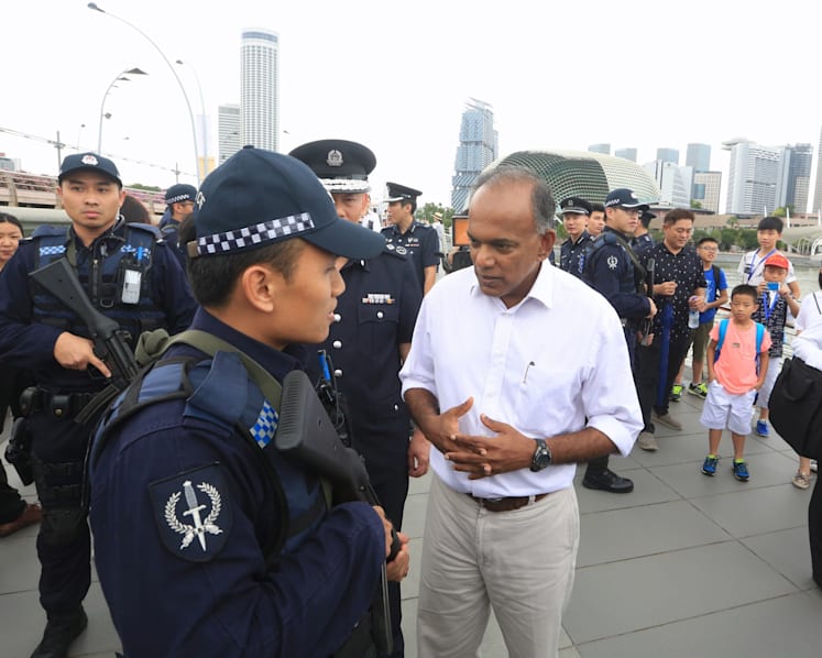Foiled attempt to attack Marina Bay with rocket ‘the nature of things to come’: Shanmugam