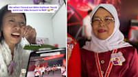Batik sayang halimah yacob brooch ndp b