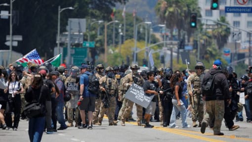 US Marines arrive in LA on Trump's orders as immigration protests persist