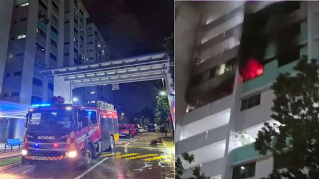 金文泰夺命大火：干式消防立管故障 消防员沿梯拉水管灭火