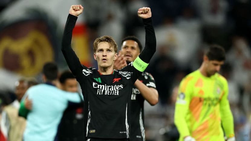 Arsenal cruise past lacklustre Real Madrid to reach semis - CNA