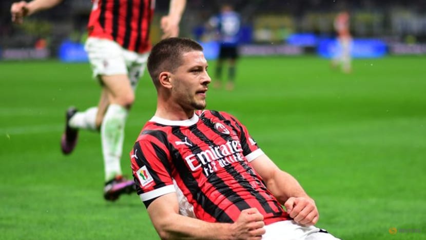 Jovic double fires Milan into Coppa Italia final with victory over Inter