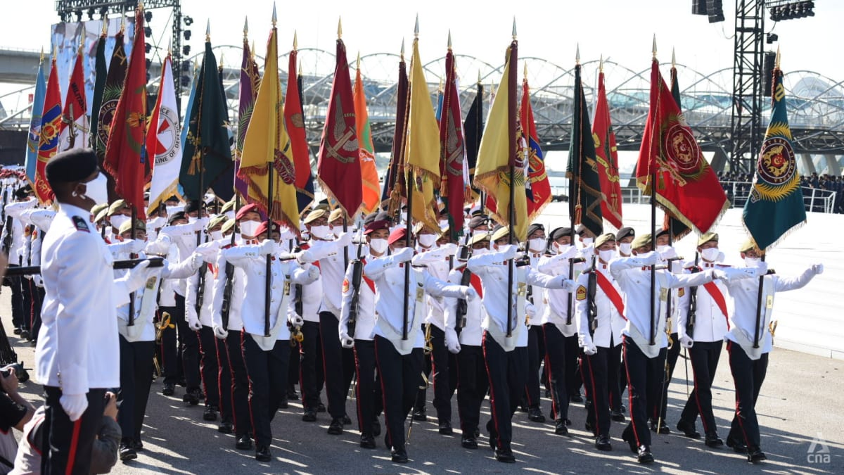 Quiet but dignified National Day ceremonial parade marks Singapore’s 56th birthday amid tightened COVID-19 measures