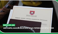 BERITA (29 Jan) | MOE kumpul maklum balas bagi semak peperiksaan impak tinggi