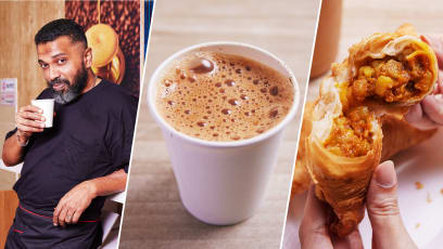 Actor "Good At Playing The Villain" Serves Shiok Teh Halia & Curry Puffs At Tiny Shop In Suntec
