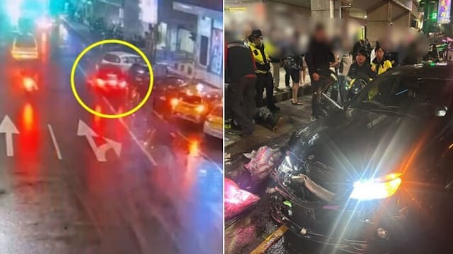 台男子疑吸毒开车连撞七车 七旬翁舍身救人被撞死