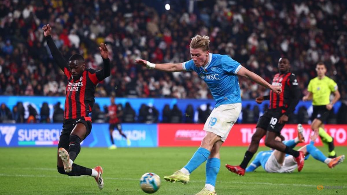 Hojlund helps Napoli sink Milan to reach Italian Super Cup final in Riyadh