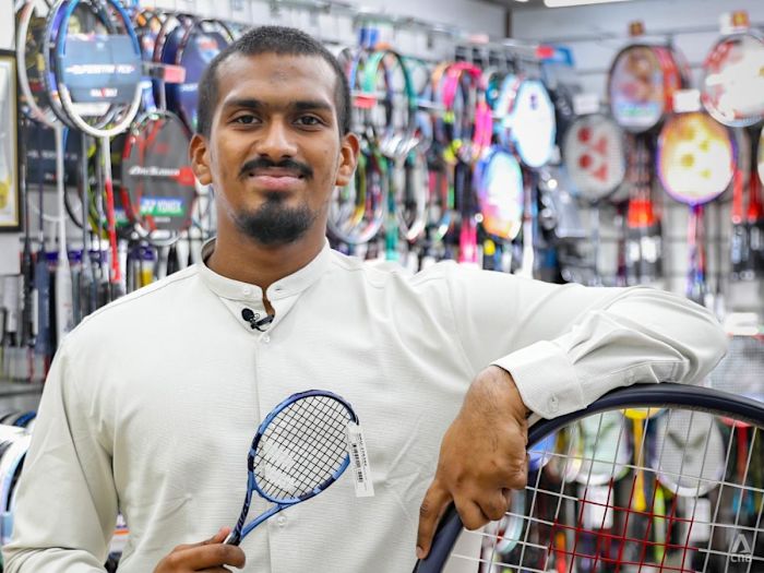 'I'm just a normal guy': The young racquet stringer who went viral while keeping his family business alive