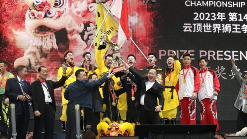 Singapore lion dance troupe clinches gold at Genting championship, breaking Malaysia's 13-year winning streak Singapore lion dance troupe clinches gold at Genting championship, breaking Malaysia's 13-year winning streak
