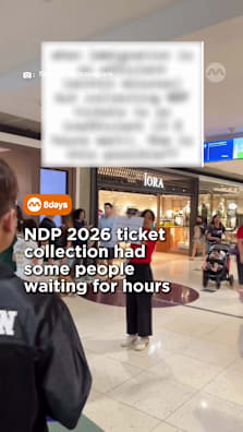 You might want to bring along a little patience when collecting your tickets this weekend #8dayssg #8dayssgtrending #ndp #ndp2026 #queue 