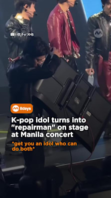 A multitasking king? ✔️ #8dayssg #8dayssgasianent #kpop #exo #concert 