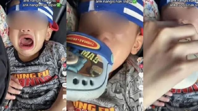 哭闹竟不是肚饿 马国古怪小孩要吮拖鞋不喝奶