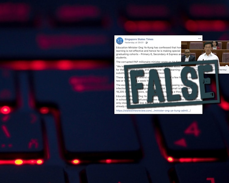 Government directs S'pore States Times Facebook page owner to correct post about Covid-19 cases in schools