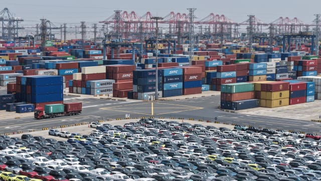 中国上半年对美国以人民币计价出口 年比减9.9%