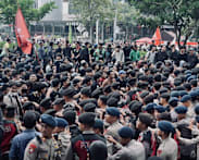 Indonesian students protest rising prices, government’s handling of forest fires