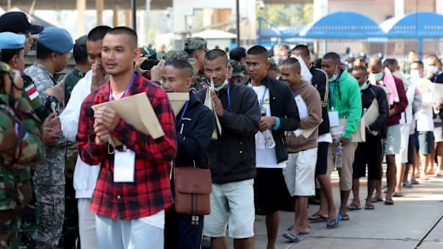 泰国释放18名柬埔寨士兵