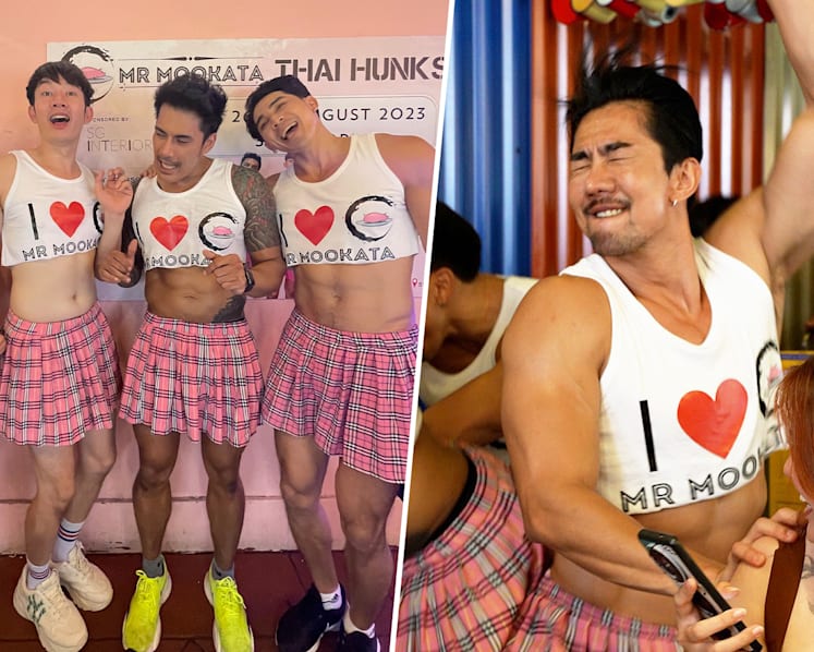 ‘Thai Hot Guys’ kick off S’pore performances in 'just a little bit sexy' XMM outfits at Mookata joint