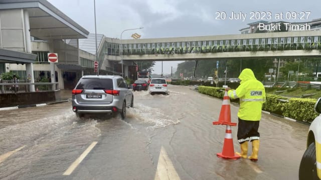 本地西部今早降雨量最高 达7月平均降雨量82%