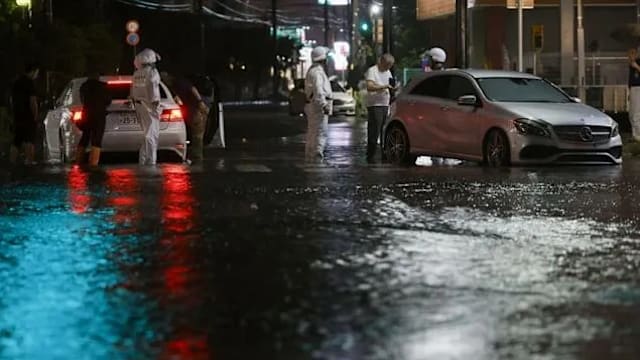 日本关东甲信暴雨成灾 造成至少四人死亡