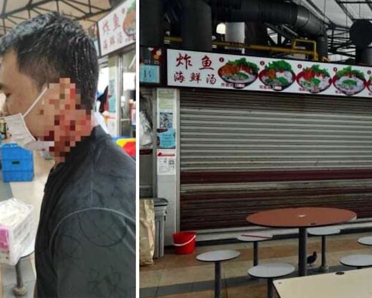 69-year-old man arrested following alleged attack on fish soup hawkers at Tanglin Halt Food Centre
