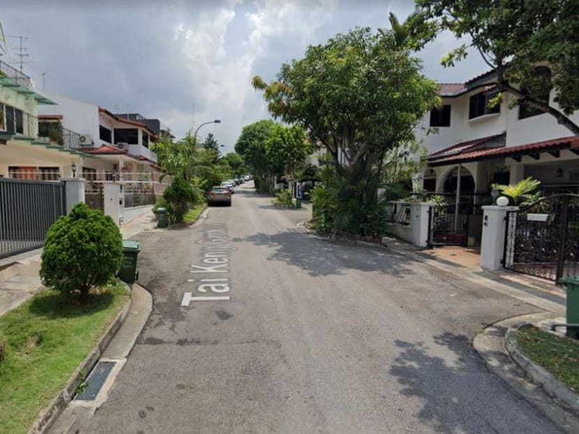 A baby boy was found inside a recycling bin along Tai Keng Gardens near Upper Paya Lebar Road on July 27, 2020. A baby boy was found inside a recycling bin along Tai Keng Gardens near Upper Paya Lebar Road on July 27, 2020.