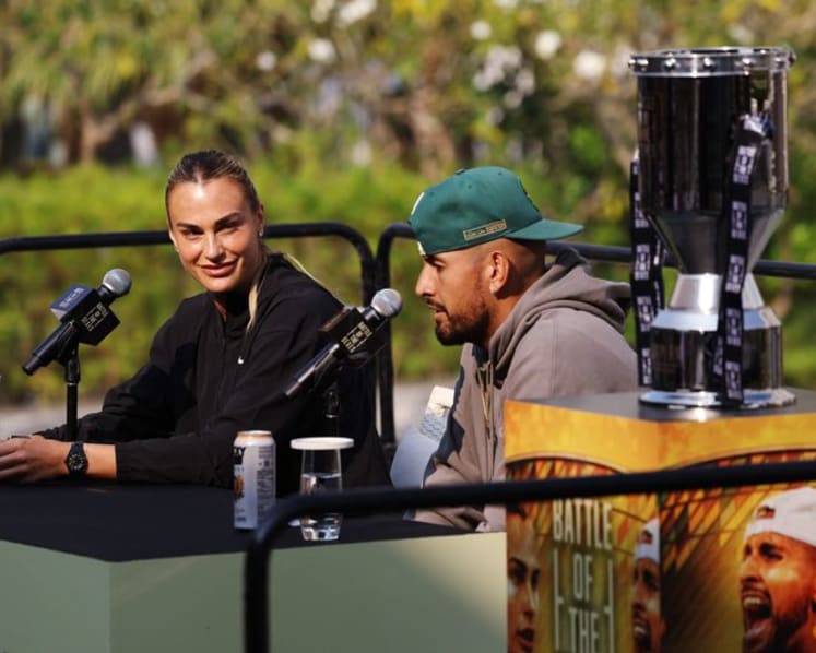 Sabalenka, Kyrgios relishing 'Battle of the Sexes' challenge