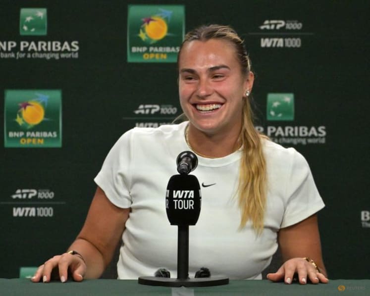 Sabalenka debuts engagement ring during Indian Wells win