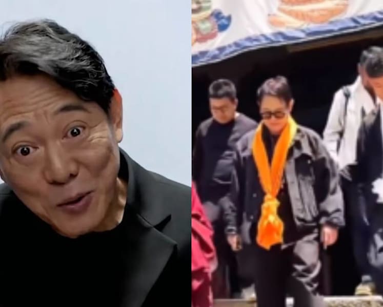 Jet Li, 61, tells Chinese influencer not to help him down the stairs as others will think he's unwell again