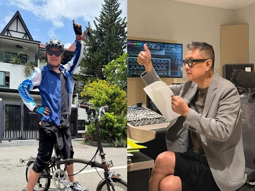 Local music producer Lee Si Song cycled 22km twice a week as recovery from a brain haemorrhage