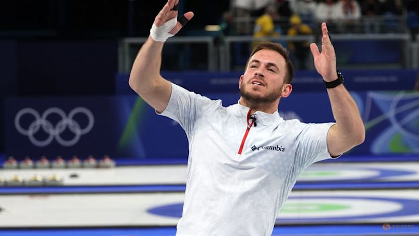 Curling-US curler Dropkin thrills crowds at Milano Cortina Games