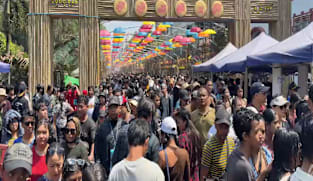 Myanmar revellers cautiously return to Thingyan festivities after years of boycott