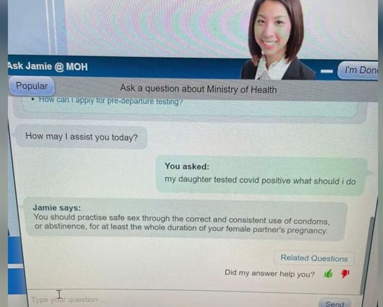 MOH temporarily disables Ask Jamie chatbot after 'misaligned replies'