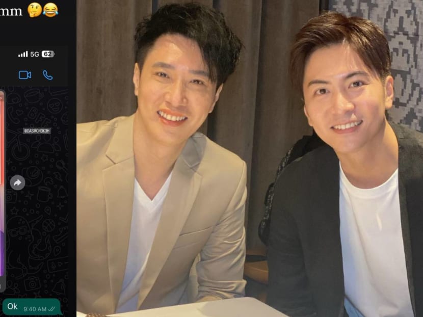 Dasmond Koh sends Xu Bin &lsquo;warning&rsquo; about his weight, Xu Bin responds in best way possible