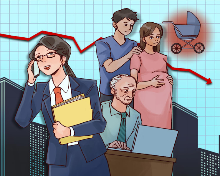 As countries grapple with baby blues, what does a shrinking population mean?