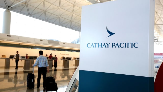国泰航空副机师酒测未通过 导致航班延误27小时