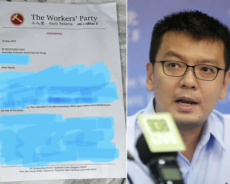 Ex-NCMP Daniel Goh says he is expelled from Workers' Party