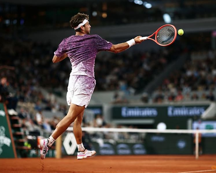 Cobolli taps Nadal shower power in superstitious French Open run