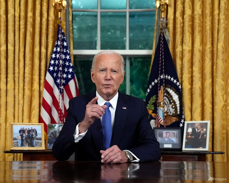Biden explains decision to quit 2024 race in Oval Office address