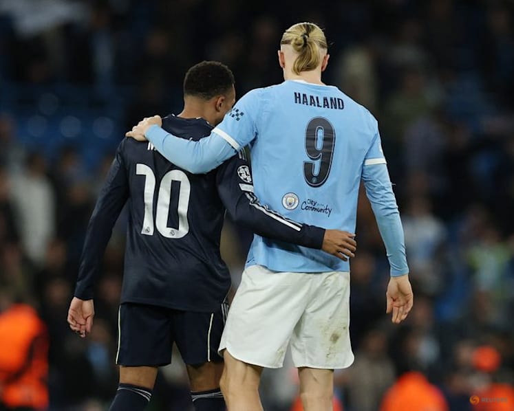 Vinicius Jr nets double as Real Madrid dispatch Man City in Champions League last 16