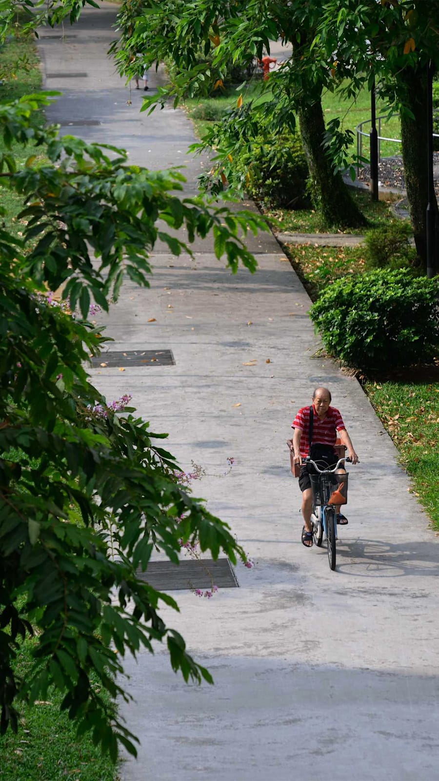 People out and about as Singapore's air quality improves 