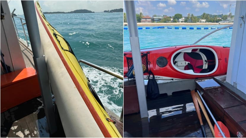 Missing kayaker was trying to rescue companion when she was 'swept under' by currents off Sentosa