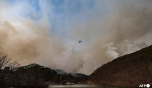 South Korea authorities deploy choppers, troops to battle wildfire 