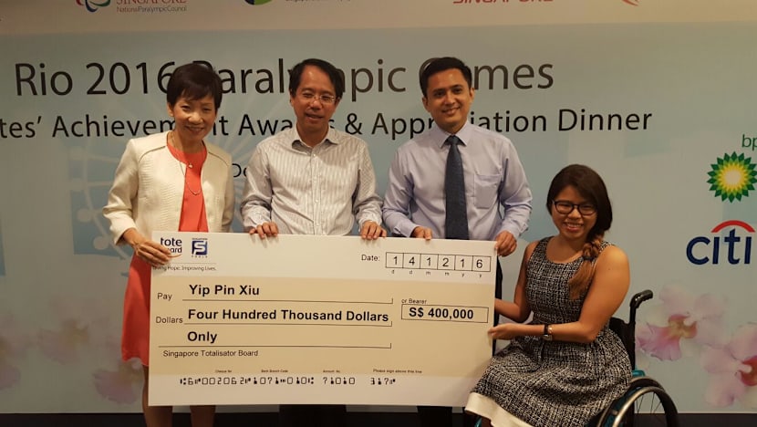 Yip Pin Xiu, Theresa Goh bank S$450k for Paralympic feats