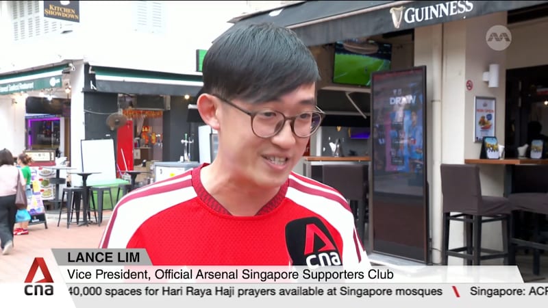 Singapore fans celebrate as Arsenal clinch first Premier League title in more than 20 years