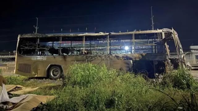 越南长途巴士起火酿七死五伤 包括三名孩童罹难