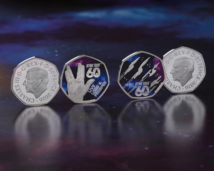 The Royal Mint Boldly Goes Where No Coin Has Gone Before With New Star Trek 50p Coins