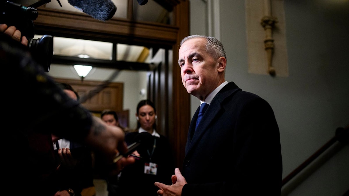 Emotional Carney says 'we will get through this' after rare school shooting in Canada