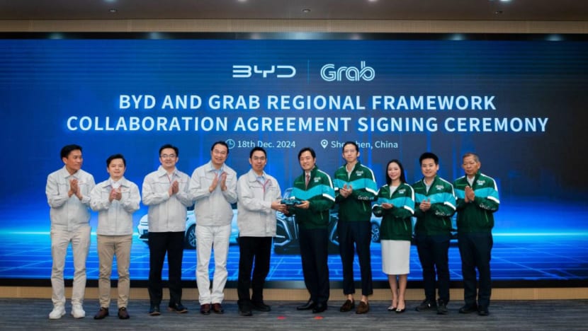 Grab-BYD partnership signals Singapore firm's EV push in Southeast Asia