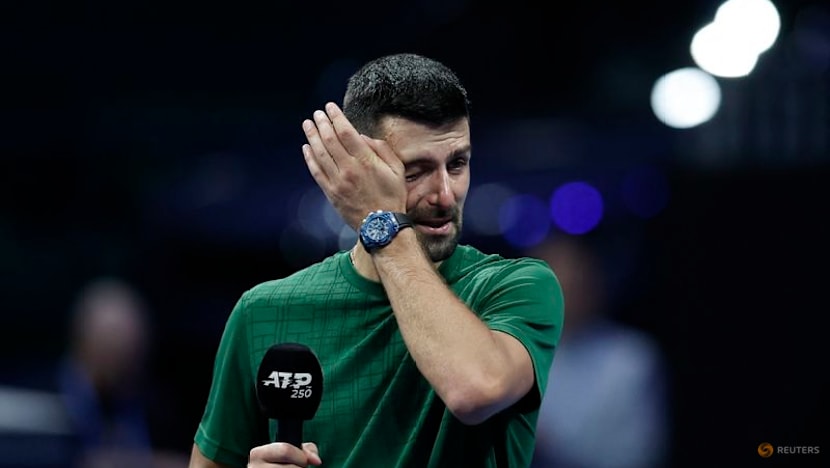Djokovic in tears after tribute to late coach Pilic in Athens