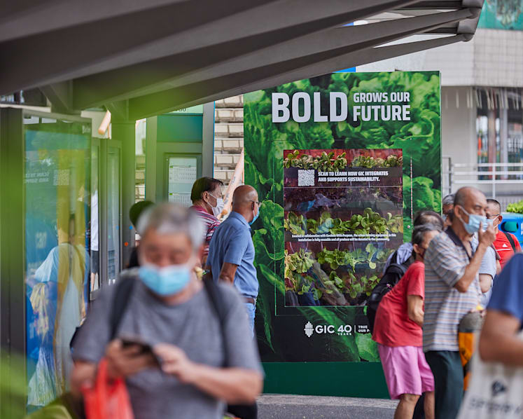 Seven bus stops transformed into urban farms; all vegetables to be donated to local charity kitchen